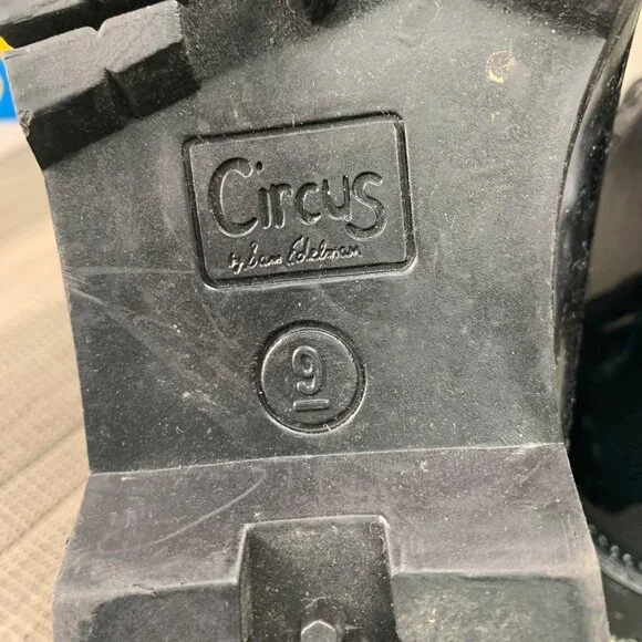 Circus By Sam Edelman Womens Size 9 Black Patent Combat Boots - Picture 5 of 8